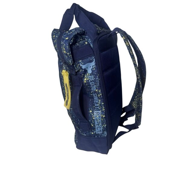 Under Armour Project Rock Box Duffle Backpack Blue Utility Bag Fast Shipping - Picture 8 of 16